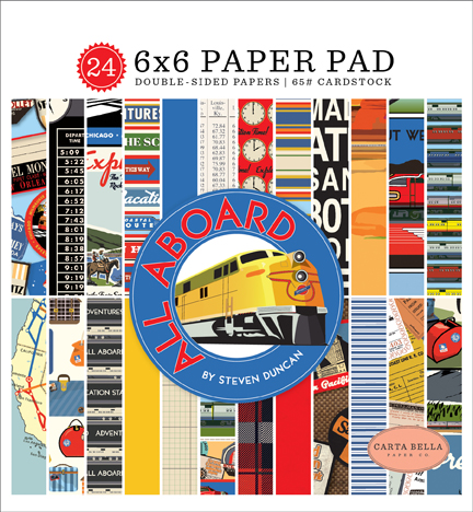 All Aboard 6x6 Paper Pad