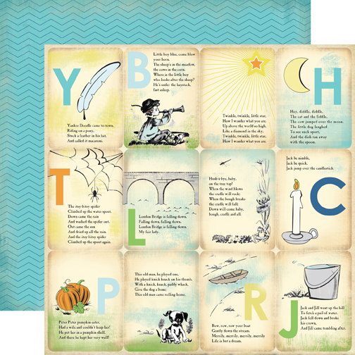 Baby Mine Boy: Boy Nursery Rhymes Paper