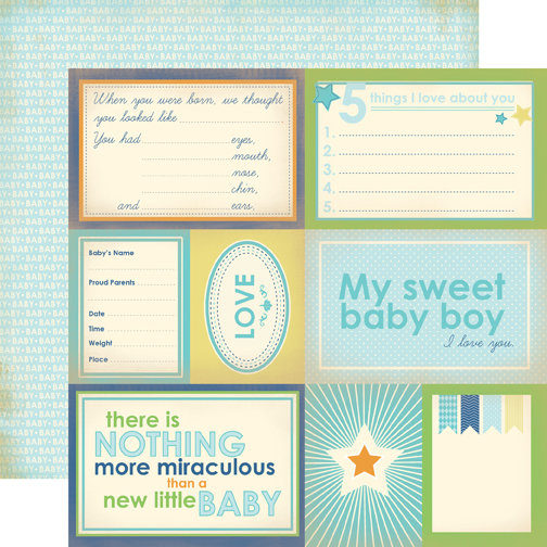 Baby Mine Boy: Sweet Baby Paper