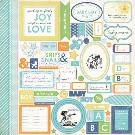 Baby Mine Boy Sticker Sheet