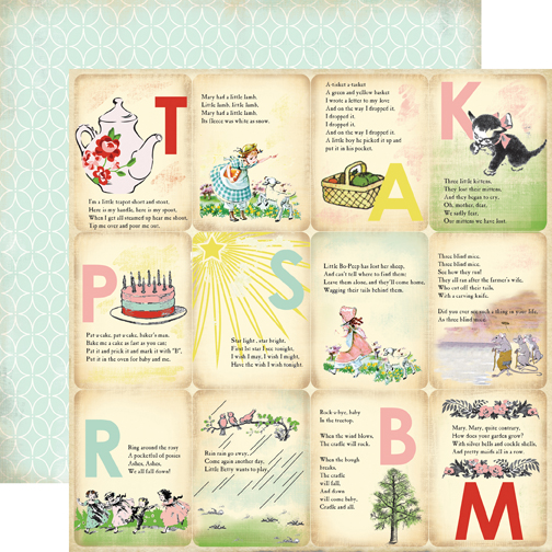 Baby Mine Girl: Girl Nursery Rhymes Paper