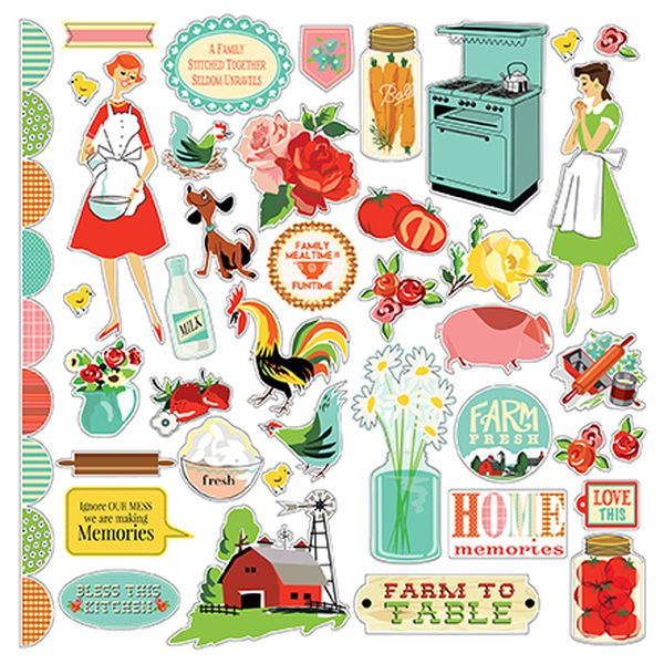 Country Kitchen: Element Sticker Sticker Sheet