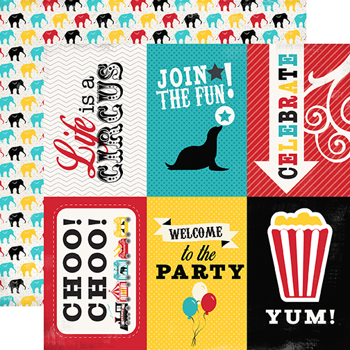 Circus: 4x6 Journaling Cards