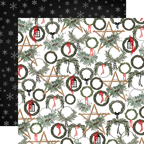 Farmhouse Christmas: Noel Wreaths DS Paper
