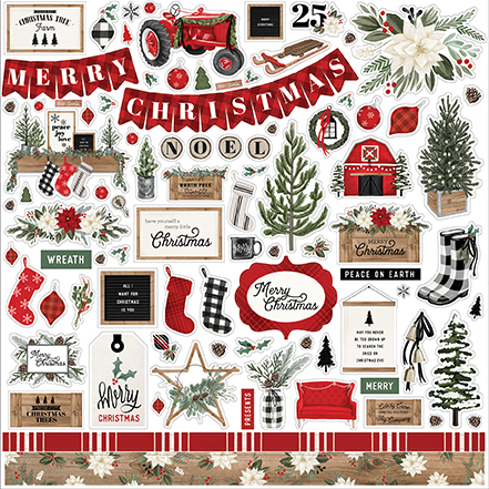 Farmhouse Christmas: Element Sticker