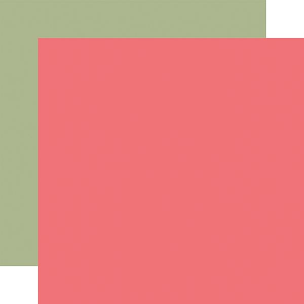 Farmhouse Market: Pink / Green Coordinating Solids Paper