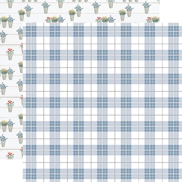 Farmhouse Summer: Perfect Day Plaid DS Paper