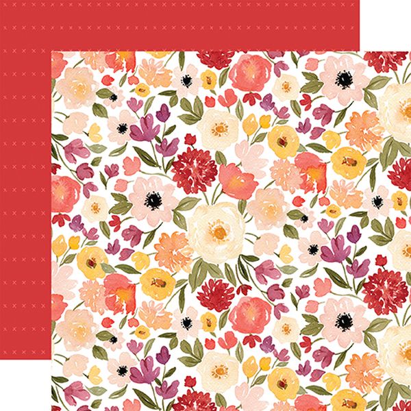 Flora No. 5: Warm Large Floral DS Paper