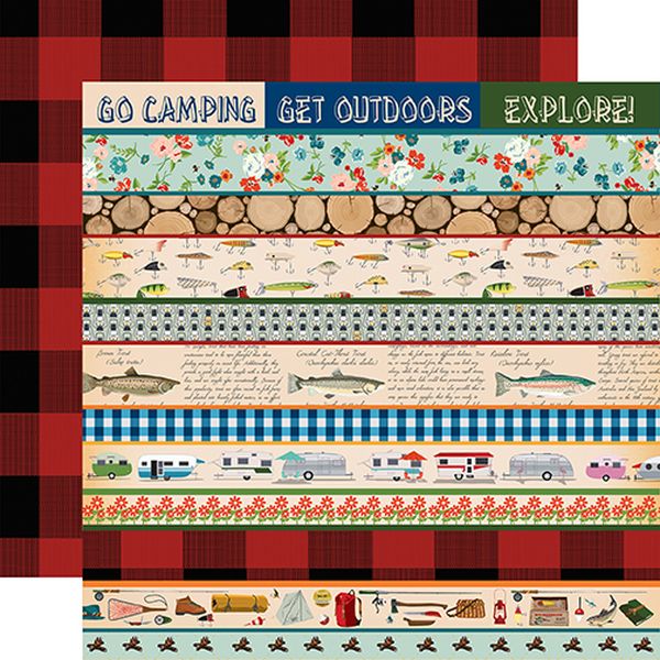 Gone Camping: Border Strips DS Paper