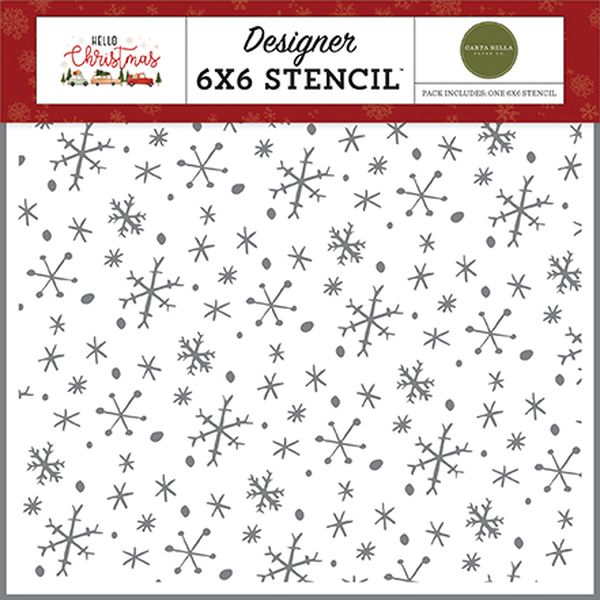 Hello Christmas: Wonderland Snowflakes Stencil