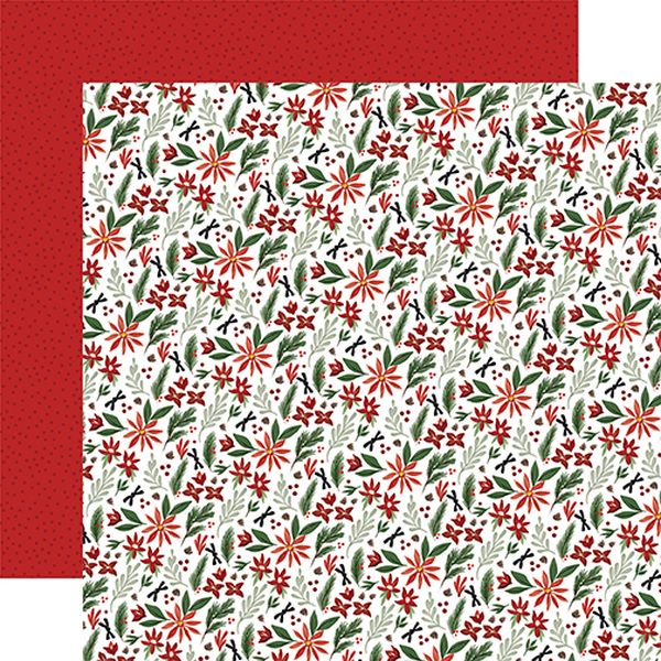Home For Christmas: Christmas Farm Floral DS Paper