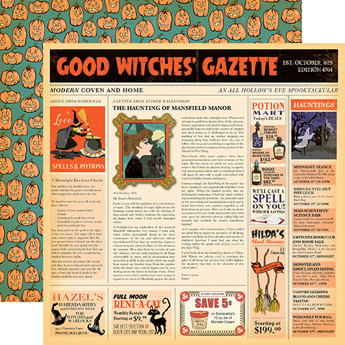 Haunted House: Good Witches' Gazette DS Paper