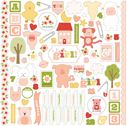 It's a Girl Sticker Sheet
