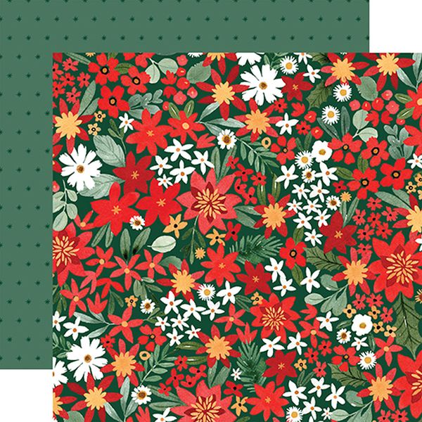 Christmas Flora: Joyful Medium Floral DS Paper