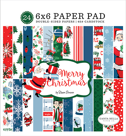 Merry Christmas 6X6 Paper Pad
