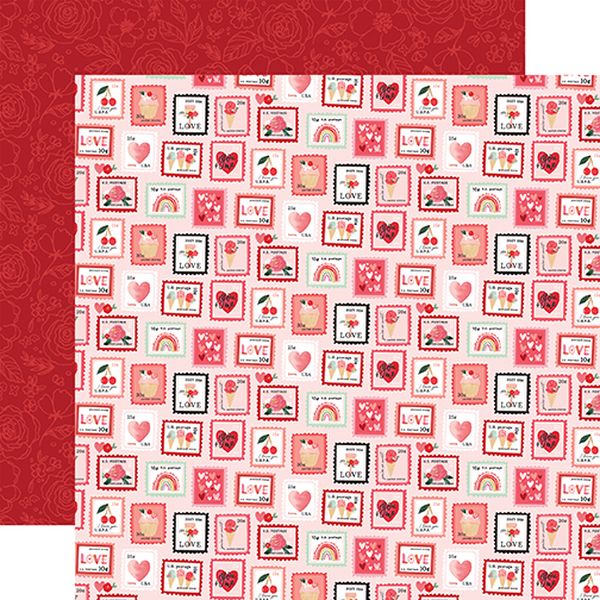 My Valentine: Love Letter Stamps DS Paper