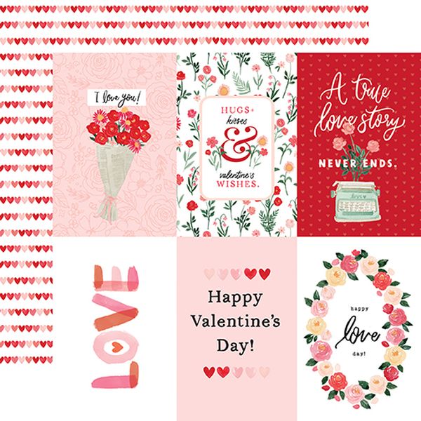 My Valentine: 4x6 Journaling Cards