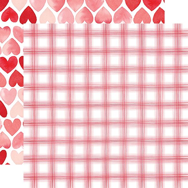My Valentine: Sweetheart Plaid DS Paper