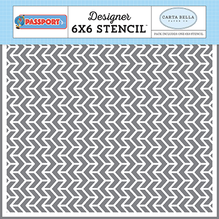 Passport: Jet Wings 6x6 Stencil