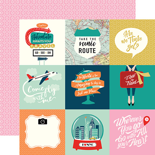 Pack Your Bags: 4x4 Journaling Cards
