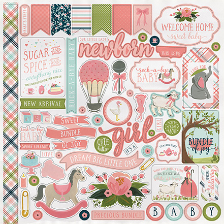 Rock-A-Bye Girl Sticker Sheet