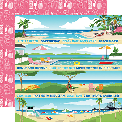 Summer Splash: Border Strips Paper