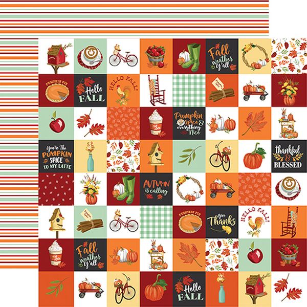 Welcome Autumn: Seasonal Squares DS Paper