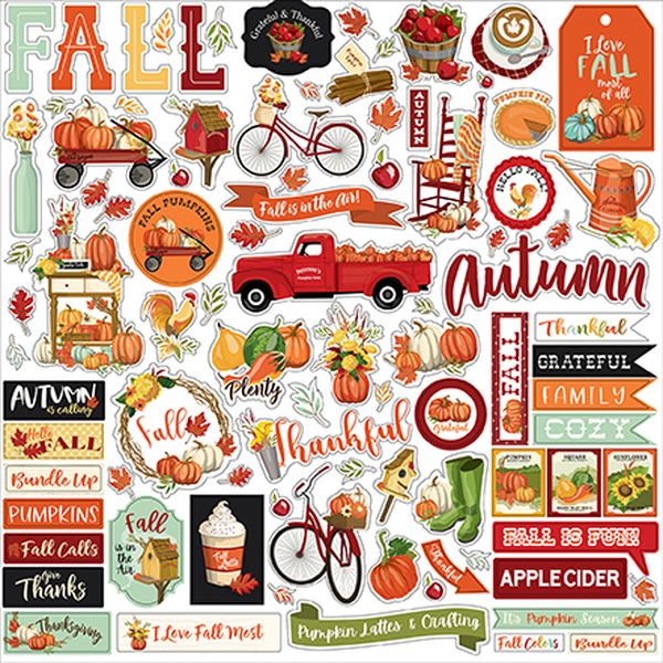 Welcome Autumn Element Sticker