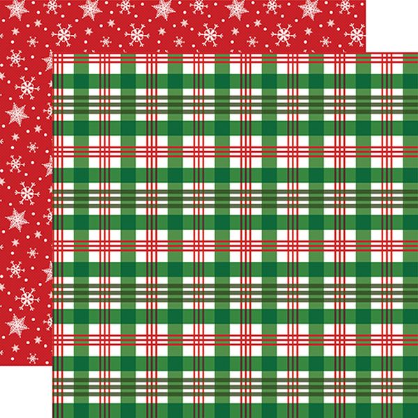 White Christmas: Christmas Plaid DS Paper