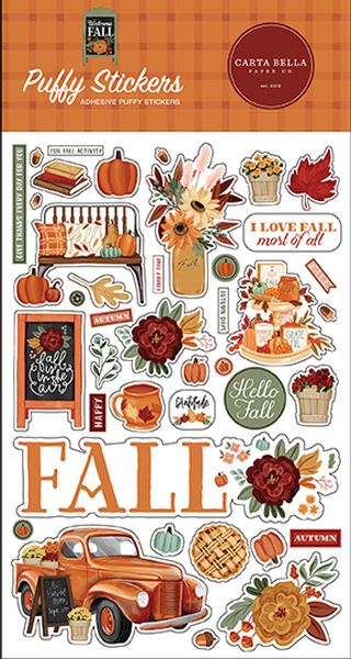 Welcome Fall: Puffy Stickers