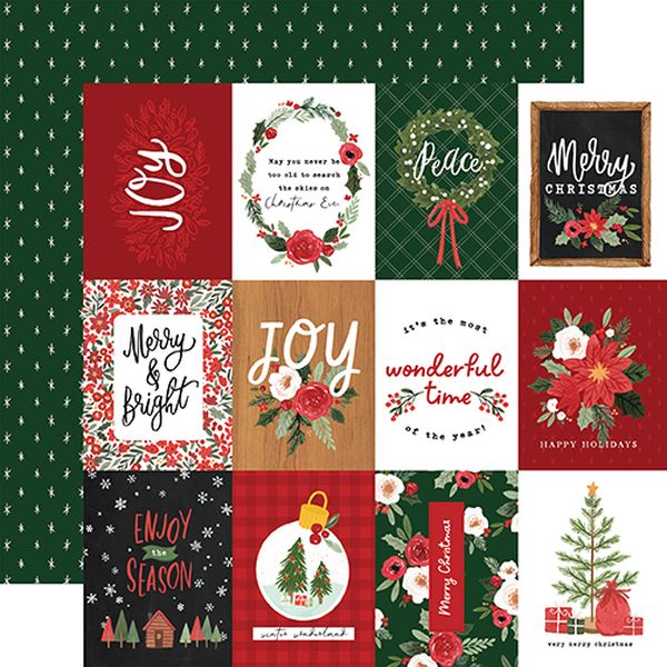 Happy Christmas: 3X4 Journaling Cards