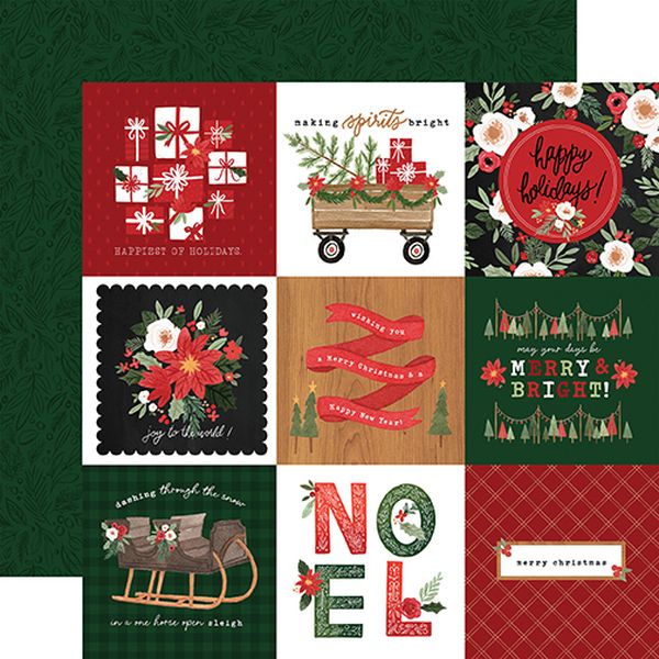 Happy Christmas: 4X4 Journaling Cards