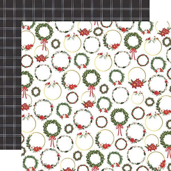 Happy Christmas: Christmas Wreaths DS Paper