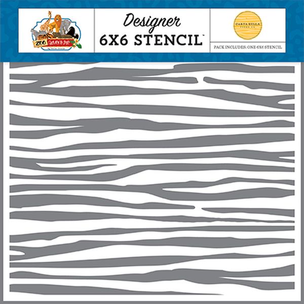 Zoo Adventure: Tiger Stencil