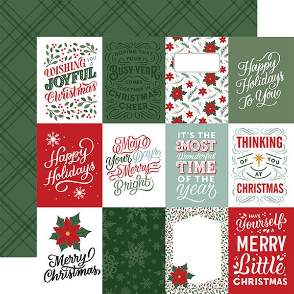 Christmas Salutations No. 2 3x4 Journaling Cards