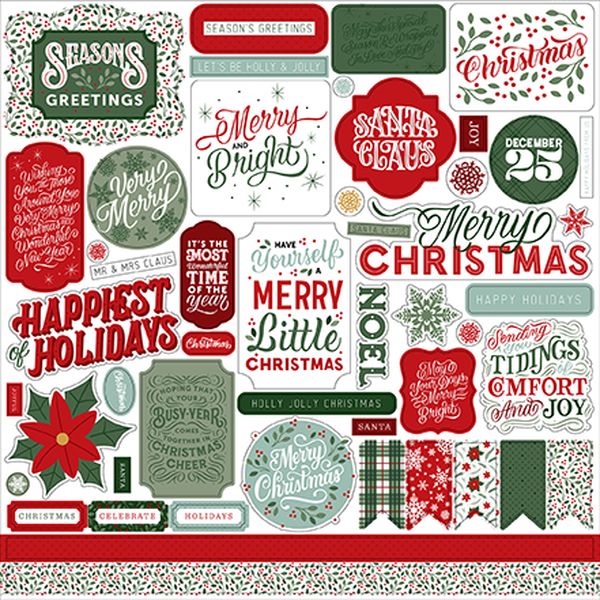 Christmas Salutations No. 2 Element Sticker
