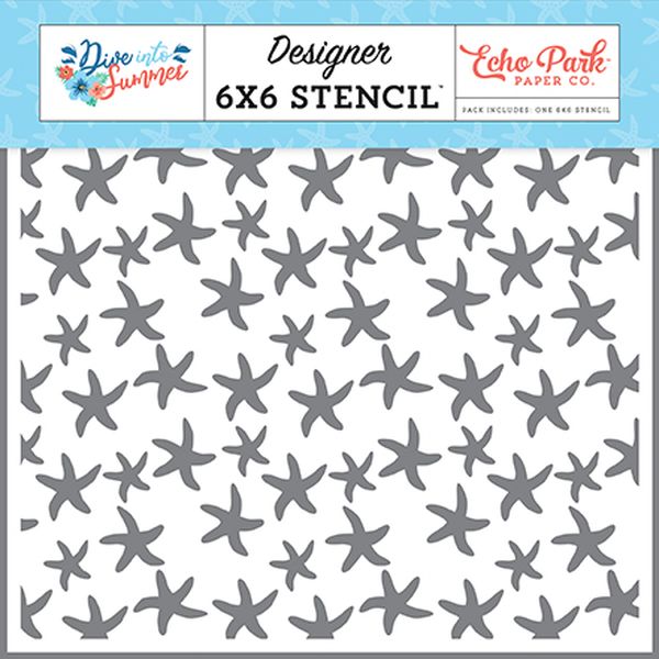 Dive Into Summer: Swimming Starfish Stencil