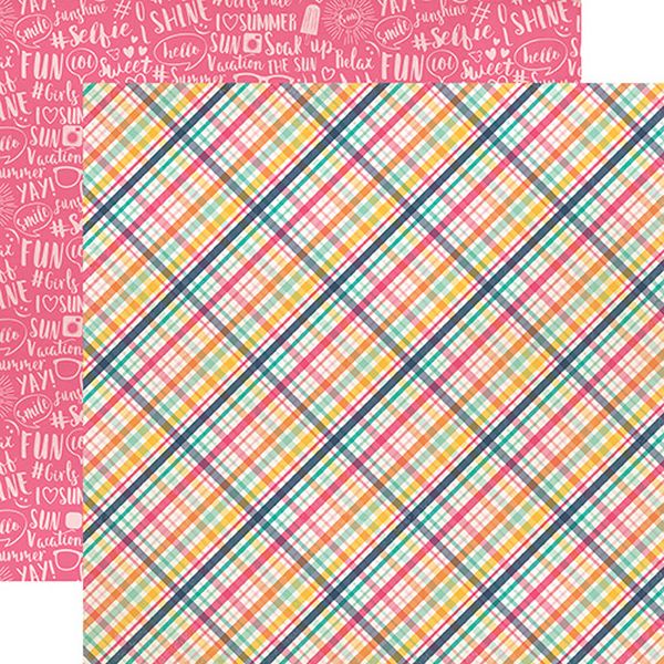 Summer Dreams: Summer Lovin Plaid DS Paper