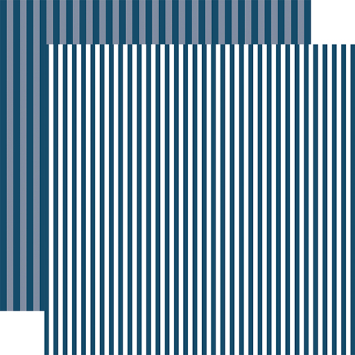 Summer 2018 : Deep Blue Sea Stripe Paper
