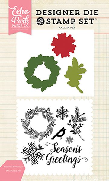 Seasons Greetings Die/Stamp Set