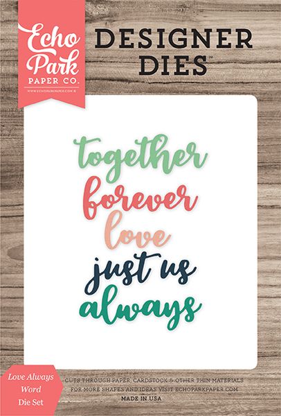 Love Always Word Die Set