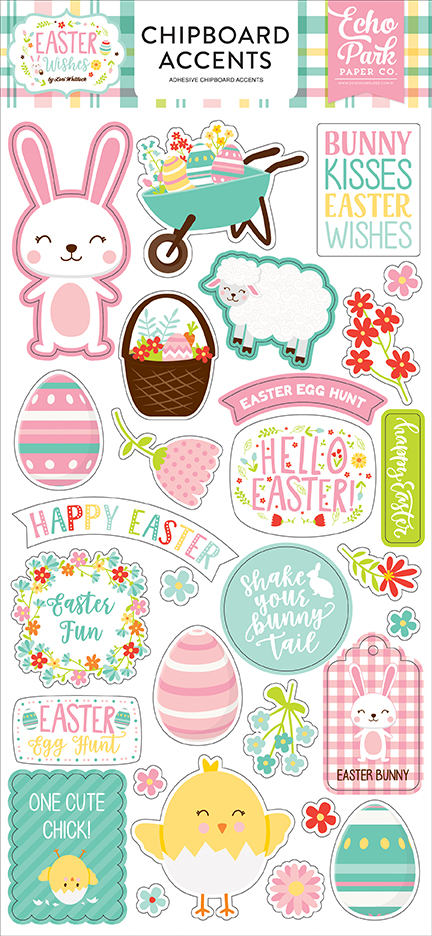 Easter Wishes 6x13 Chipboard