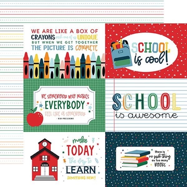 First Day of School: 6x4 Journaling Cards