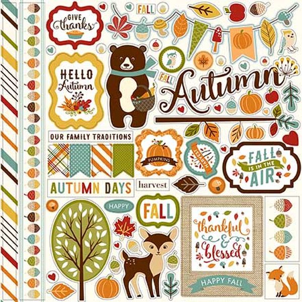 Fall Is In The Air Element Sticker