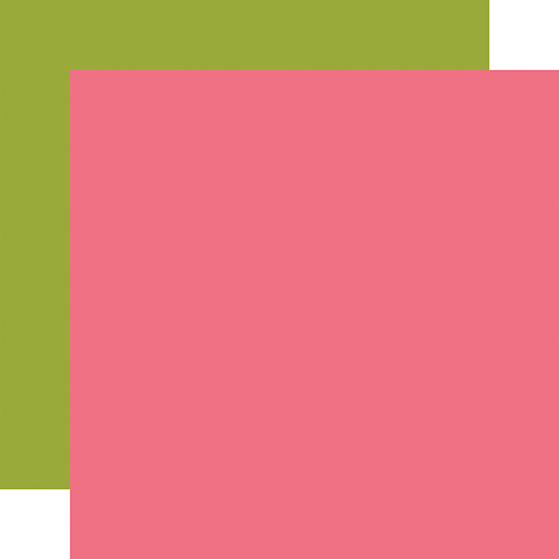Light Pink / Green Coordinating Solid Paper
