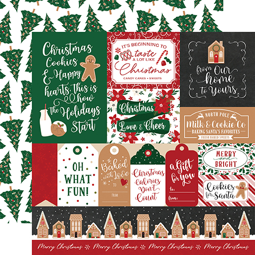Gingerbread Christmas: Multi Journaling Cards DS Paper