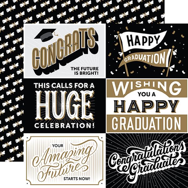 Graduation: 6x4 Journaling Cards