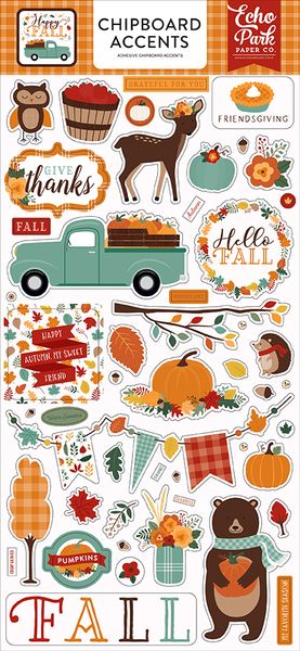 Happy Fall: Chipboard Accents