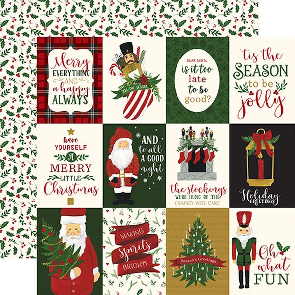 Here Comes Santa Claus: 3x4 Journaling Cards