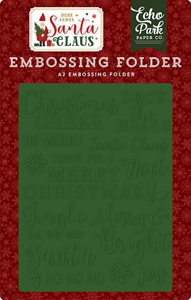 Christmas Cheer Embossing Folder